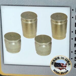 Pro Pad Inc. Brass Mounts (35500275) Docking Caps Set Of 4 Fits Harley Davidson